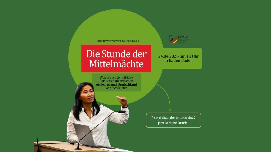 Impulsvortrag zur Rolle der Mittelmächte in der Zusammenarbeit zwischen Südkorea, Deutschland und der EU